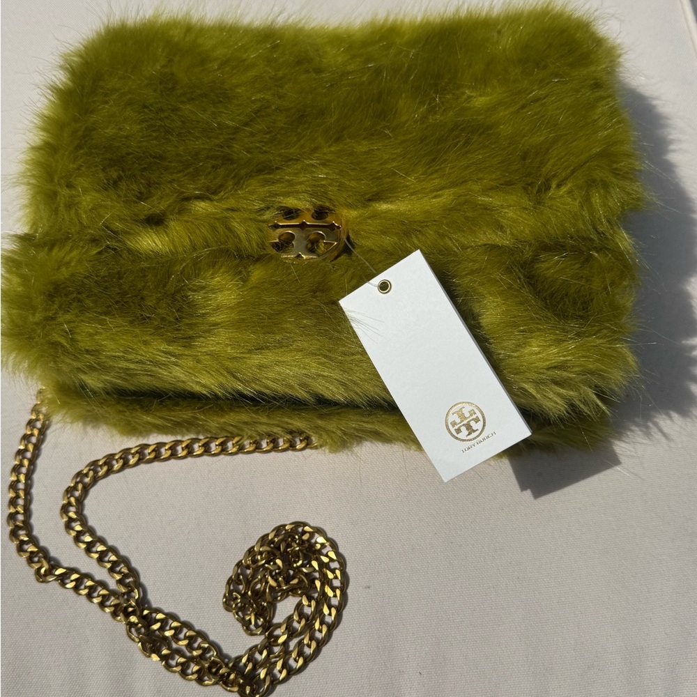 Tory Burch Furry Olive Crossbody Bag
